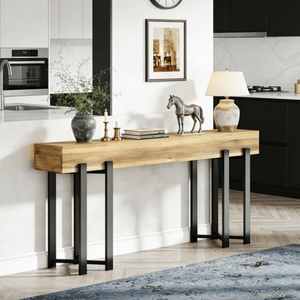 Consolle Lunga Moderna di Lusso in Legno Massello per Ingresso, Appartamento, Hotel o Soggiorno - Arredamento Contemporaneo per la Casa - Product Image 5