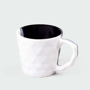 Ensemble de 4 tasses à thé en céramique esthétique, en porcelaine diamantée, 350 ml, tasses durables pour le thé de l'après-midi et le cappuccino - Product Image 2