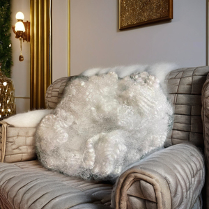 Fibra de poliéster hueca no siliconada 20D HD blanca del fabricante Vikohasan para colchas, sofás e interiores de automóviles - Product Image 1