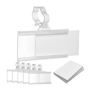 Portaetiquetas de PVC Personalizado, Soporte para Etiquetas de Precio, Letrero de Exhibición, Tarjeta de Identificación, Marcador de Estante de Plástico Ecológico, Duradero y Libre de BPA - Product Image 2