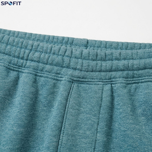 SPOFIT Men's <b>Plaid</b> Oxford Fabric High Waist Sporty Eco-Friendly Bermuda <b>Shorts</b> Elastic Waist Breathable Sequined Decoration - Product Image 5