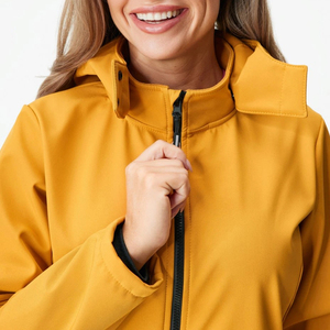 Chaqueta Softshell para Mujer, Impermeable, Cortavientos, Chaqueta de Exterior de Diseño Personalizado, Ligera y Cálida - Product Image 5