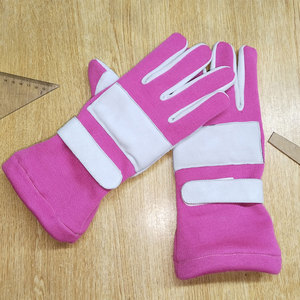 Gants de karting personnalisés avec logo, ignifuges, respirants, à doigts entiers, en fibre aramide, unisexe - Product Image 4