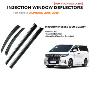 Protector de Ventana para Auto, Visera para Toyota Alphard 2015-2019, Deflector de Viento, Protector de Lluvia - Product Image 2