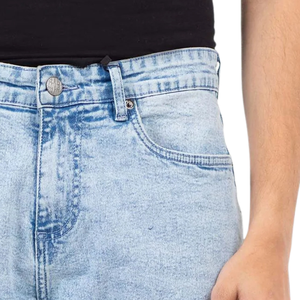 Jeans de mezclilla acampanados para hombre, talla M, lavado, cintura media, color liso, estilo vintage, pierna ancha, casual, mezcla de algodón, otoño-invierno, de secado rápido y transpirables. - Product Image 3