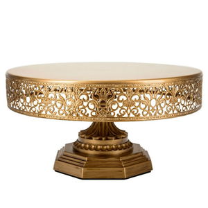 Soporte de Pastel de Metal de Diseño Lujoso con Acabado Dorado para Bodas, Fiestas de Cumpleaños y Decoración, Soporte para Postres, Herramientas para Pasteles - Product Image 1