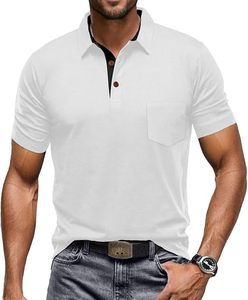 Chemises Polo Homme de Haute Qualité, Design Personnalisé, Manches Courtes, Printemps-Été, 100% Coton, Chemises Homme à Manches Courtes - Product Image 2
