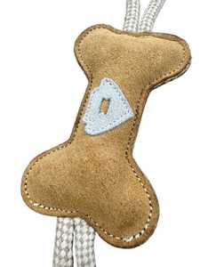 <b>Dog</b> Chew <b>Toy</b> Leather Cotton Rope Handles Durable Eco-Friendly <b>Interactive</b> Halloween Solid Pattern Medium Size Indoor Outdoor Use - Product Image 5