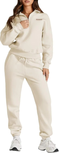 Women 2 Piece Outfits Sweatsuit Lounge <b>Set</b> Half Zip Pullover with <b>Jogger</b> Airport Tracksuit <b>Matching</b> Pants <b>Set</b> - Product Image 5