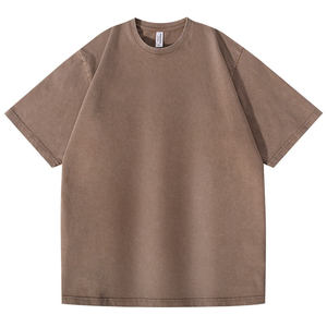 <b>Tshirt</b> Cotton Stone Washed T-shirt Printing Men Acid Washed T Shirt - Product Image 2