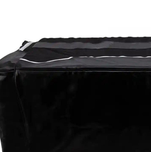 Sac de voyage noir de grande capacité, sac de sport unisexe avec poignée souple et fermeture éclair - Product Image 4