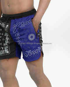 Pantalones cortos de malla casuales de moda de verano para hombres Cintura elástica Diseño de sublimación impreso Hecho en Pakistán - Product Image 2