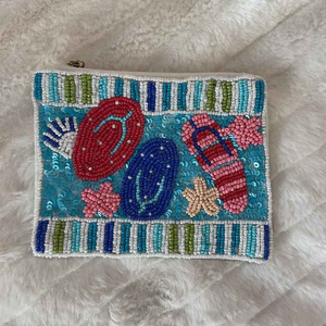 Sac bandoulière classique pour femme, écologique, léger, orné de perles, avec chaînes, bouton, broderie, motif dessin animé fait main et lettrage en relief - Product Image 1