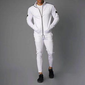 Conjunto Deportivo para Hombre, Color Blanco, con Logotipo Personalizado, Marca Privada, Algodón Premium, para Correr y Hacer Ejercicio, Venta Caliente 2026 - Product Image 1