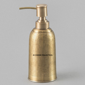 Distributeur de savon liquide de luxe personnalisé pour hôtels, tendance actuelle, avec pompe, flacon distributeur de shampoing doré - Product Image 3