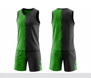 Full Sublimation Basketball Jersey Set Quick Dry Breathable <b>Polyester</b> Jersey And <b>Shorts</b> Team Sportswear For Men Women Youth - Product Image 3