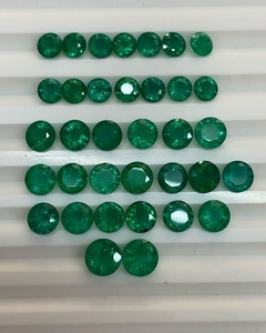 5มิลลิเมตรถึง7มิลลิเมตรรอบที่มีคุณภาพดีแซมเบียมรกตธรรมชาติที่ไม่ได้รับการปรับเทียบการผลิตเครื่องประดับ100% สีธรรมชาติสีเขียวเข้ม AAA + - Product Image 3