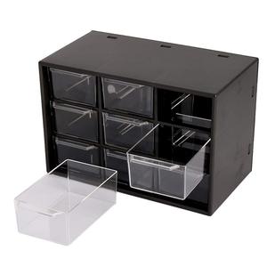 Multi Drawer <b>Storage</b> Organizer <b>Box</b> small 9 Compartment Plastic Mini Drawer Cabinet for Jewelry Screws Craft & Small Items - Product Image 1