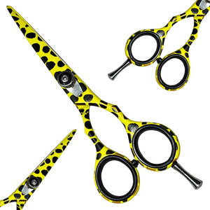 Ensemble de ciseaux de coiffure en acier inoxydable de 5,5 pouces en gros avec 2 peignes et 2 rasoirs réutilisables – Kit de barbier pour une coupe de précision - Product Image 2
