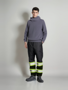 Heavy duty workwear pants for men with reinforced <b>knees</b> and utility pockets for construction and industrial use - Product Image 5