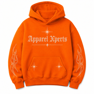 Sudadera Premium con Capucha de Invierno, con Pedrería Gráfica, de Algodón Grueso y Felpa, con Bolsillos, Estilo Oversize, Personalizable, Streetwear OEM - Product Image 1