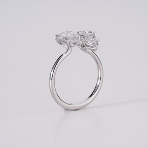 Elegante Anillo de Oro de 14K con Esmeralda Sintética para Mujer, Ajustable, Joyería Fina, Anillo de Compromiso y Boda, Piedra de Lujo - Product Image 4