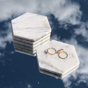 Durable Eco-Friendly Marble <b>Drink</b> <b>Coasters</b> Washable Dining Mats & Pads - Product Image 1