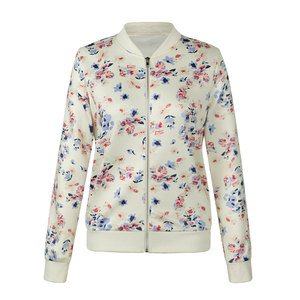 Breathable Comfort Women Printing Varsity <b>Jackets</b> Premium Fabric Apparel For Relaxed Modern Wardrobe Choices - Product Image 1