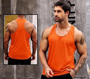 Quick Dry Eco-Friendly 100% Polyester Marathon <b>Running</b> Club Sports <b>Singlet</b> Breathable Gym Mesh Seamless Vest Men O-Neck 120g - Product Image 6