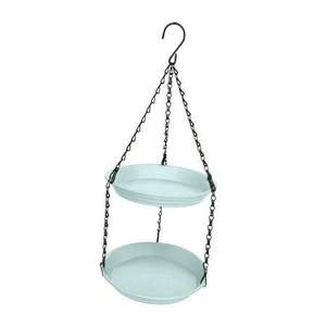 Mangeoire à oiseaux suspendue en métal, figurines d'oiseaux, mangeoire à oiseaux suspendue en métal avec suspension par corde et figurines d'oiseaux, décoration de jardin extérieur - Product Image 4