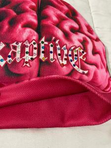 Gorro Beanie Unisex Estilo Urbano con Diseño Captivo, Gorro de Invierno de Acrílico con Decoración de Diamantes de Imitación, Tallas 56-58CM - Product Image 3