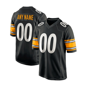 Custom American Football Jersey V-Neck Short Sleeve Sublimated Mesh 100% Polyester Moisture Wicking Breathable Team Numbers Any - Product Image 3