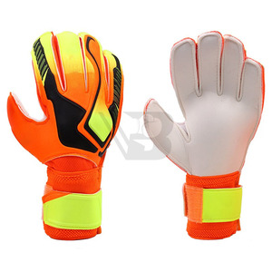 Wholesale <b>Custom</b> <b>Logo</b> Adult Goalkeeper Gloves Leather 4mm Waterproof Breathable Non-Slip Hook Loop Closure - Product Image 1