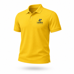 Polo jaune personnalisé en gros |   Polo d'entreprise en polyester OEM ODM |   Polo de golf avec logo brodé pour le travail - Product Image 1