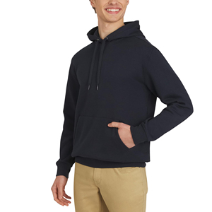Sudadera con Capucha Extra Grande de Felpa de Algodón para Hombre, Sudadera de Hombros Caídos con Diseño Bordado - Product Image 4