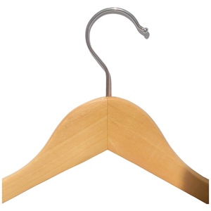 High Quality Custom Logo Wood Clothing <b>Hanger</b> Standard Size Fast Delivery for Fashion Shop and Wardrobe Wholesale From Vietnam - Product Image 2