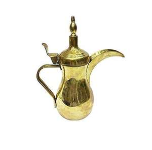 Hot Selling New Golden Arabic Coffee <b>Pot</b> Metal Durable Middle East Style <b>Tea</b> Drinking <b>Set</b> Dallah Coffee <b>Pot</b> In Brass - Product Image 2
