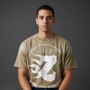 Camisetas de Algodón 100% de Alta Calidad al por Mayor para Hombre, Camisetas Lisas con Impresión DTG Personalizada, Camiseta Blanca Extra Grande - Product Image 5