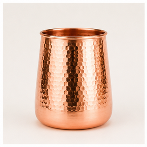 Pure <b>Copper</b> Hammered Tumbler Drinking Glass Eco-Friendly <b>Copper</b> Mug for Home & Office Luxury Drinkware for Gifting - Product Image 1