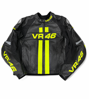 Jaket Balap Kulit Motor Rossi VR46 Berkualitas Tinggi, Dapat Dikustomisasi, Antiangin, Cetak Transfer Panas, Lengan Panjang, Unisex