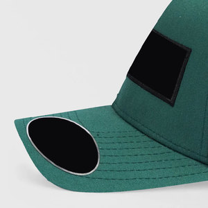 Unisex Green Mesh Trucker Cap 6-Panel Adjustable Snapback <b>Hat</b> Solid Color Breathable Casual Spring <b>Summer</b> Style - Product Image 2