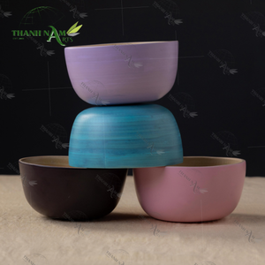 Cuenco de bambú artesanal clásico personalizado, comedor orgánico ecológico de Vietnam - Product Image 5