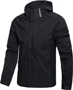 Chaqueta Softshell Personalizada para Hombre, Chaqueta con Capucha Impermeable y Cortavientos para Exteriores, OEM, ODM, Marca Privada, Logotipo Personalizado - Product Image 1