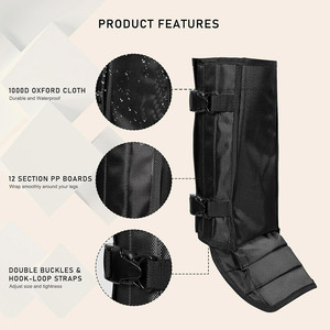 Polainas de Nylon Ajustables e Impermeables al por Mayor |   Protección Duradera para Botas de Nieve |   Equipo para Senderismo, Caza y Escalada al Aire Libre - Product Image 4