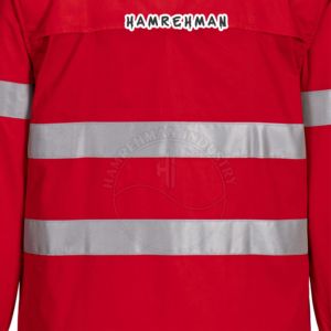 Service OEM, chemises de soudage FR pour hommes de haute qualité, fabricant pakistanais, dernier design, couleur unie rouge réfléchissante - Product Image 4