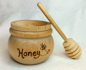 Tarro de Miel de Madera de Acacia de Diseño Clásico, Capacidad de 10 ml, Calentable, Tapa Abatible Hecha a Mano, Logotipo Personalizado, Color Natural, Hoteles, Bodas - Product Image 3