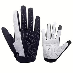 Gants de moto personnalisables 2026 tendance en cuir avec paume antidérapante pour motards, résistants au vent - Product Image 1
