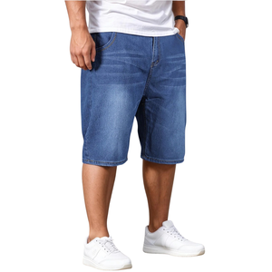 ชุดเดรสยีนส์ผู้ชายไซส์ใหญ่ ระบายอากาศได้ดี ใส่สบาย เหมาะสำหรับฤดูร้อน ผ้าทอ เอวกลาง ผลิตจำนวนมาก ปรับแต่งได้ - Product Image 5