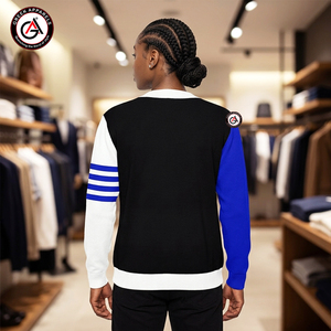เสื้อไหมพรมอะคริลิคปักลาย Zeta Phi Beta  แบบลำลองสำหรับฤดูหนาว  คุณภาพสูง  ระบายอากาศได้ดี  คอวี  ติดกระดุม - Product Image 2