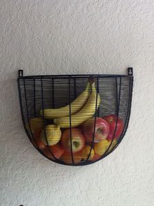 Metal <b>Wire</b> <b>Storage</b> <b>Baskets</b> With Handles Circle Shape Rustic Style Multi Purpose Neatening Containers - Product Image 6